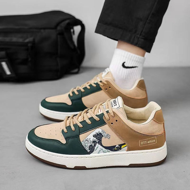 Herentrainers in veelkleurig design met grafische print - Enzo