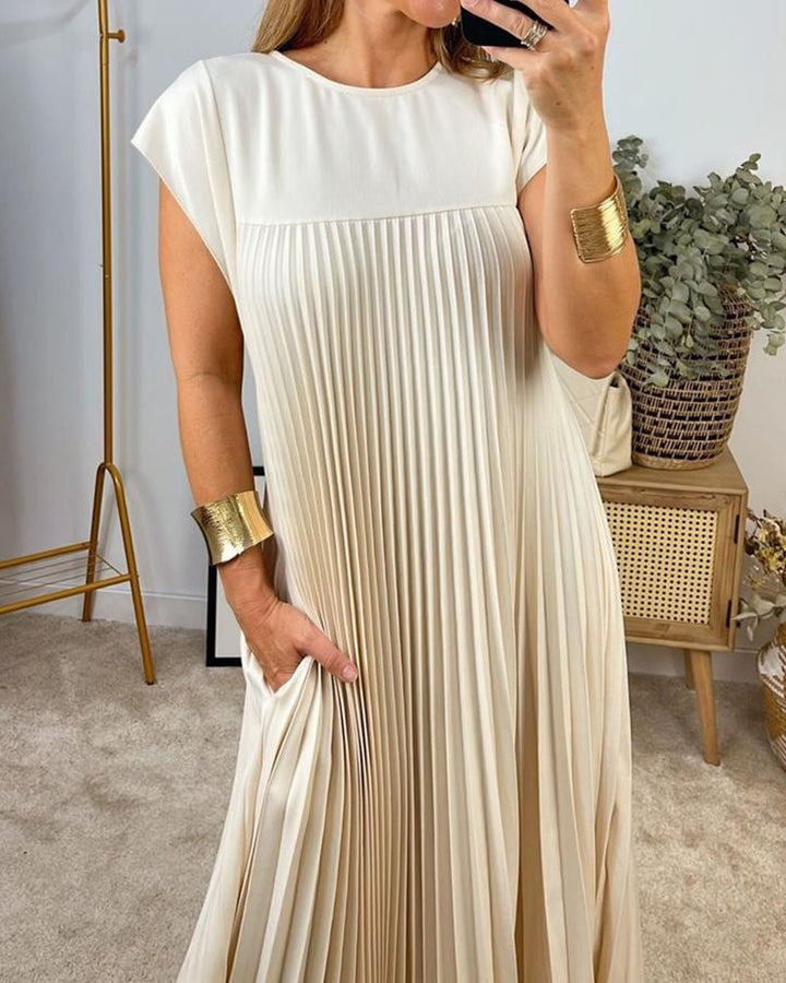 Rachel - Basic jurk met korte mouwen