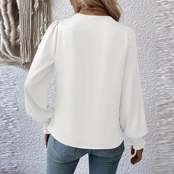 Farah - Elegante blouse met V-hals