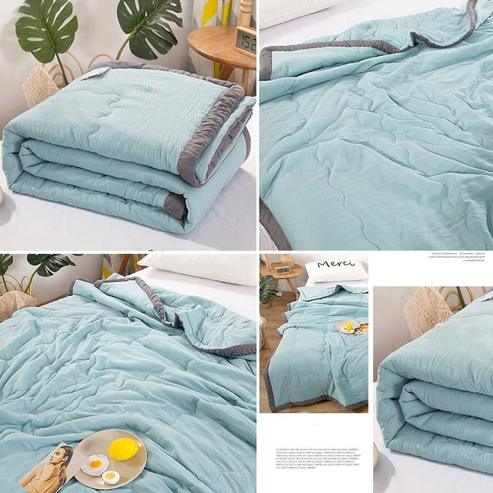 Ademende katoenen zomer sprei