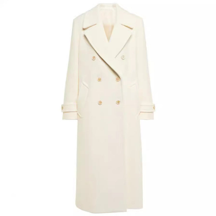 Lange wollen crossoverjas voor dames - Éline