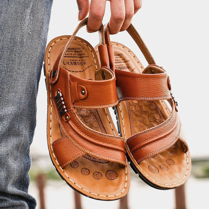 Echt lederen herensandalen met ademend ergonomisch ontwerp - Martín