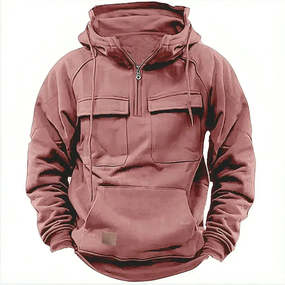 Kaiser - Warme hoodie met halve rits