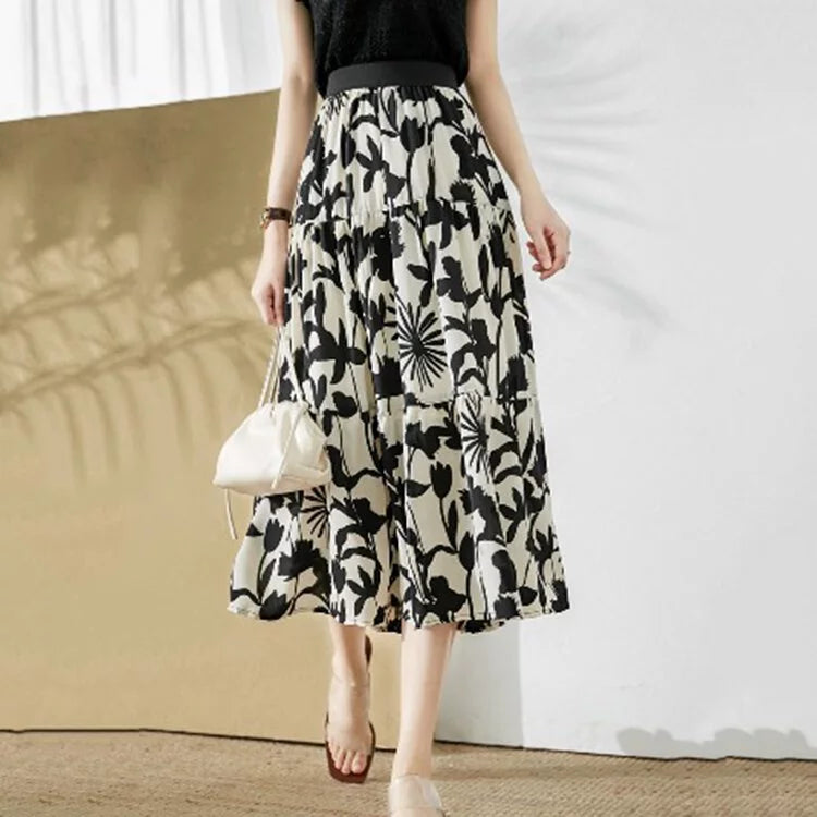 Elegant ontworpen rok met print, perfect voor een chique en verfijnde look