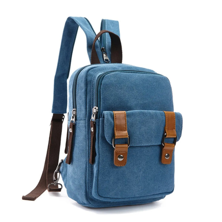 Unisex crossbody rugzak met meerdere vakken in vintage stijl - Axel