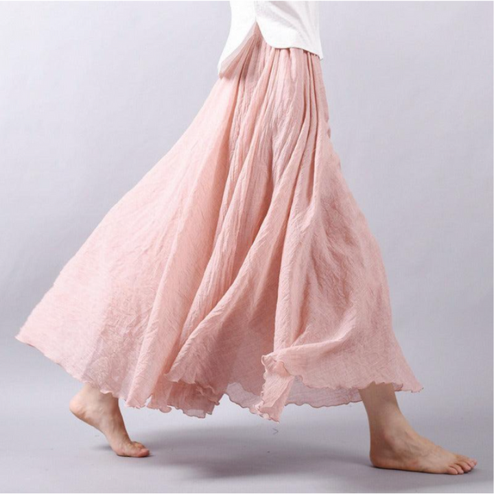 Losse plooirok voor dames in boho-stijl - comfortabel & casual