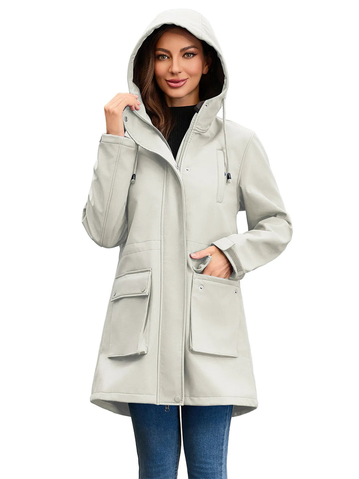 Waterdicht softshell damesjack met capuchon - Elina