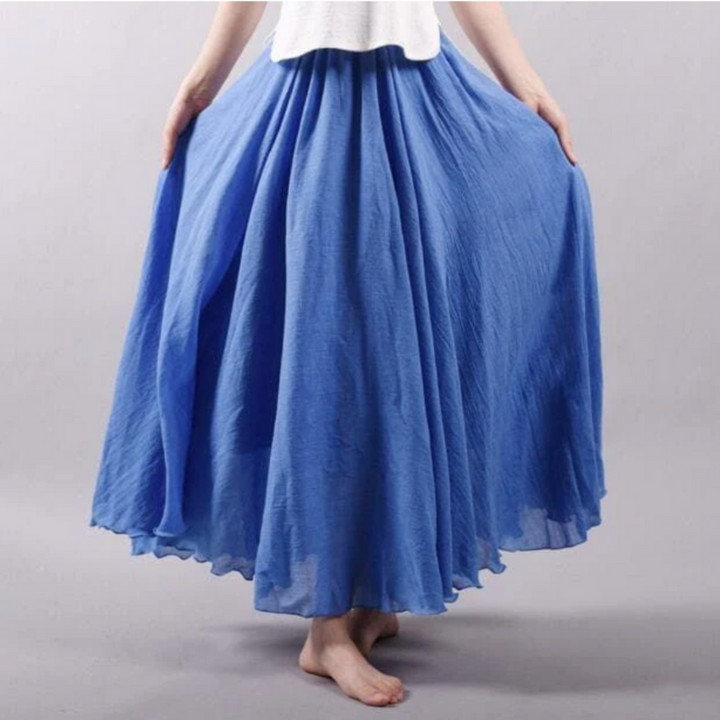Losse plooirok voor dames in boho-stijl - comfortabel & casual