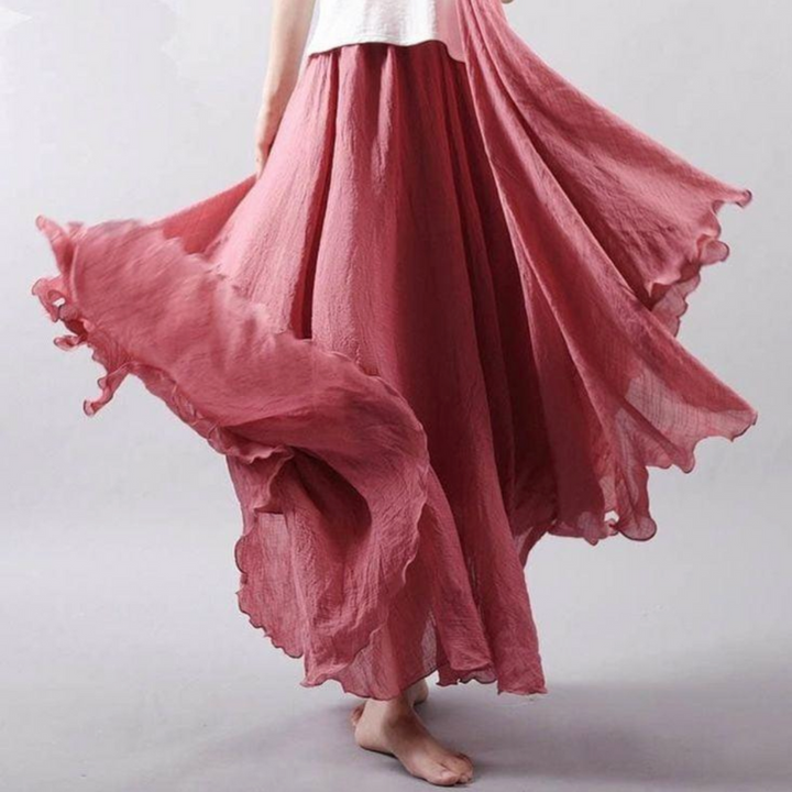 Losse plooirok voor dames in boho-stijl - comfortabel & casual