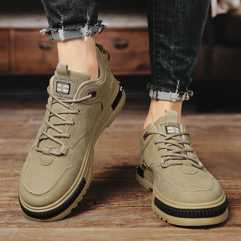 Stoffen enkellaarsjes heren technische structuur - Haldorik