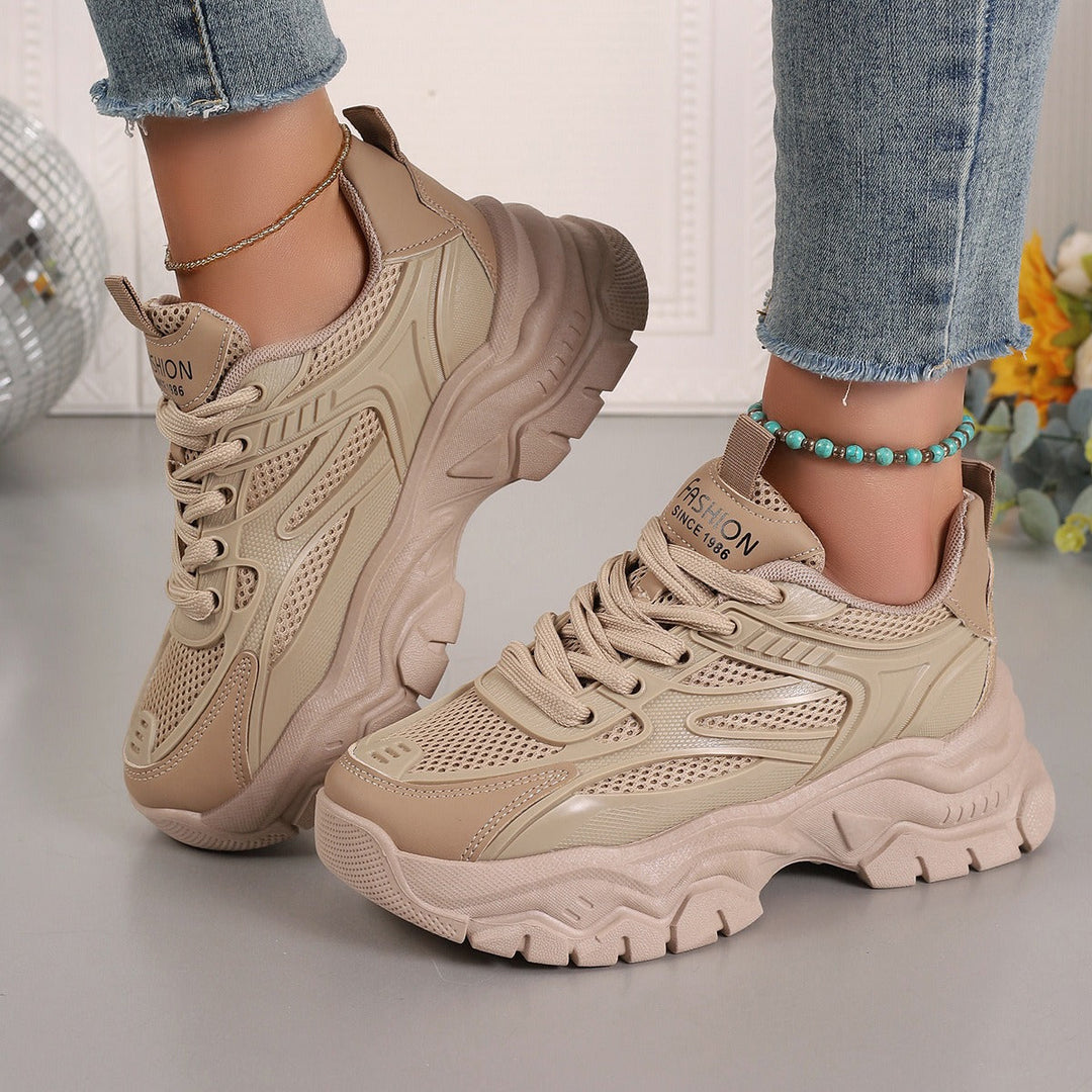 Sportschoenen met dikke zool voor dames in urban stijl - Camila