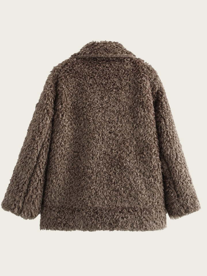 Fleecejas voor dames met brede revers - Daria