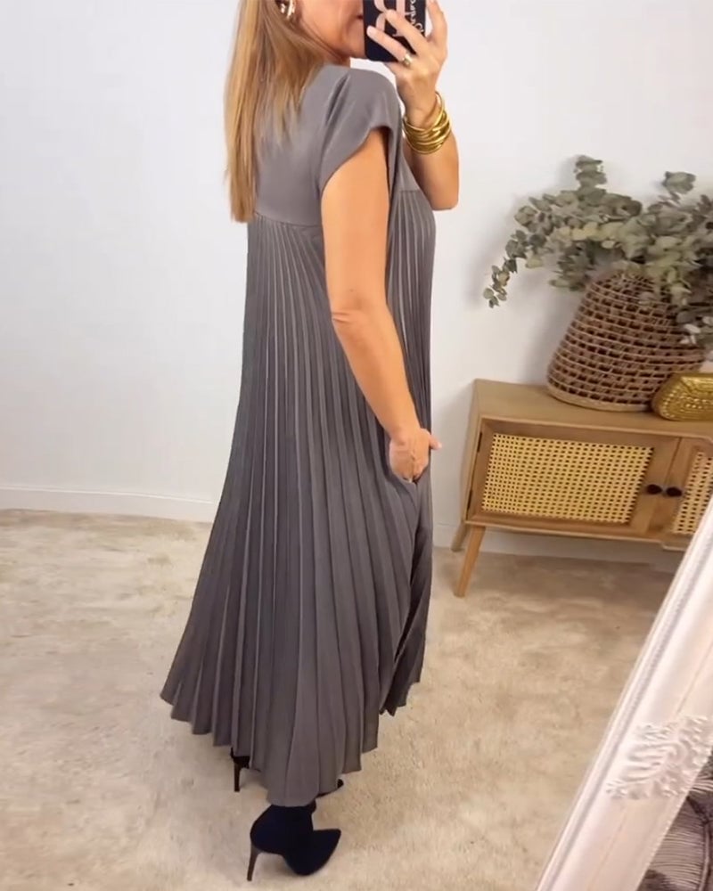 Rachel - Basic jurk met korte mouwen