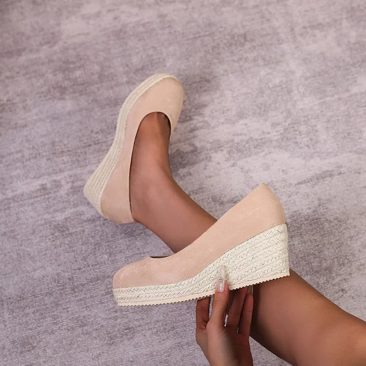 Platte damesschoenen met gevlochten zool in espadrillestijl - Élodie