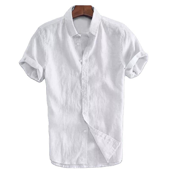 Heren linnen overhemd korte mouw casual stijl - Ivan