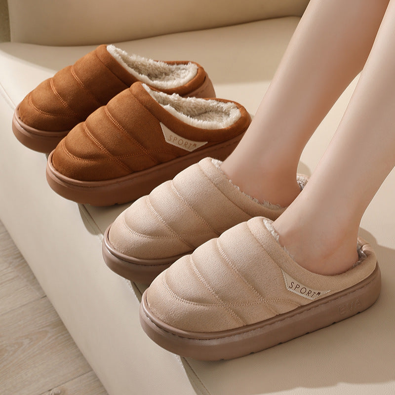 Unisex winterslippers pluche antislip warm - Nadir