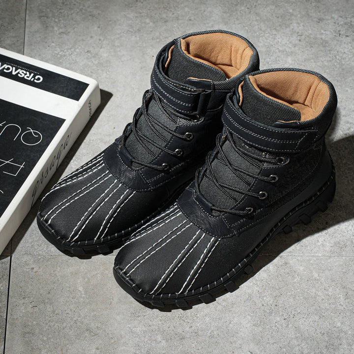 Waterdichte winterlaarzen met veters voor heren - Raveln