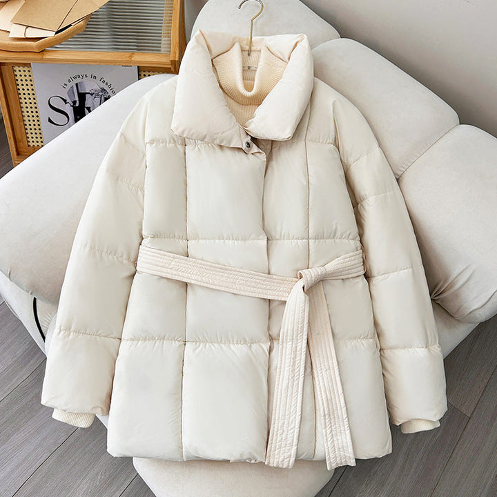 Trendy dames winterjas met verstelbare riem - Freja