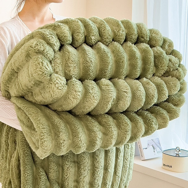 Ultrazachte en warme deken met fluweeleffect