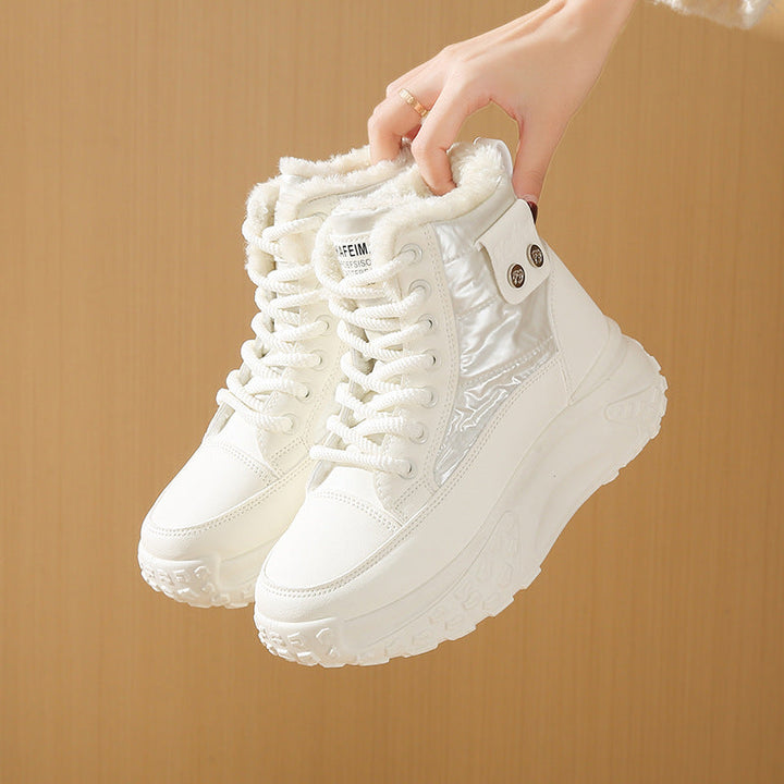 Hoge dameslaarzen met thermovoering en verhoogde zool - Mirelda