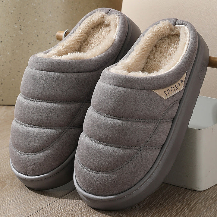 Unisex winterslippers pluche antislip warm - Nadir