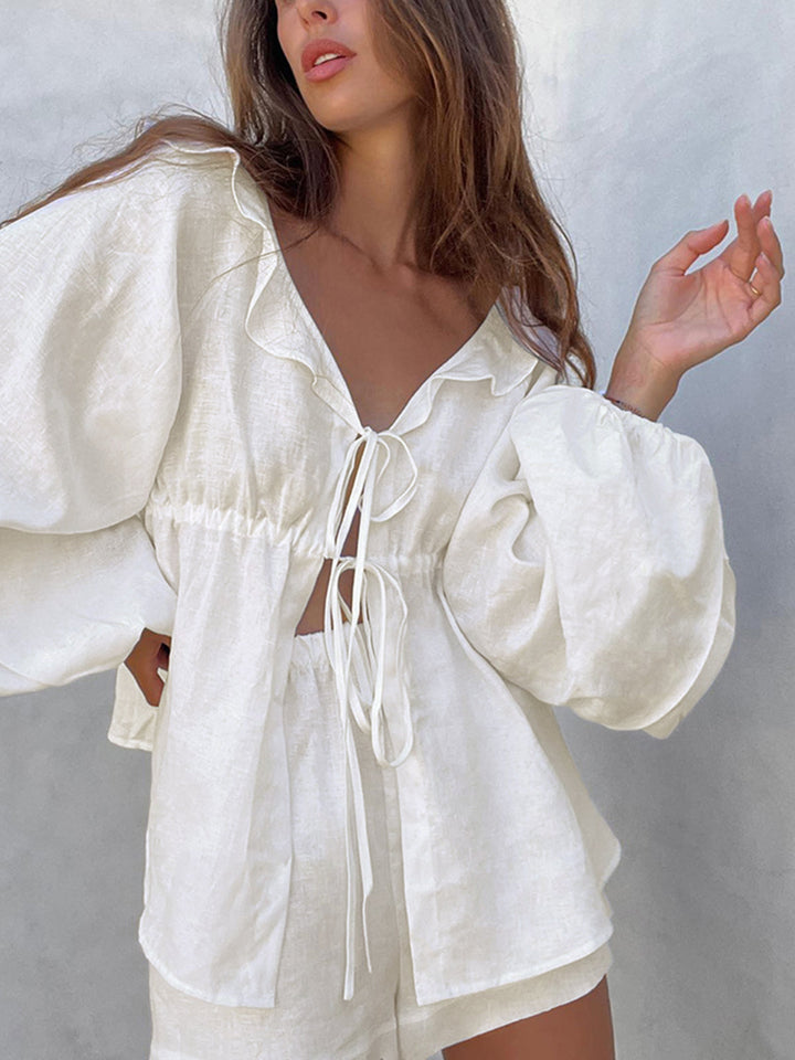 Melody - Boho tweedelige shortset
