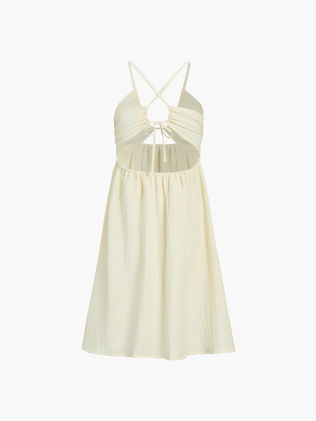 Addison - Rugloze Kriskras Split Midi Dress