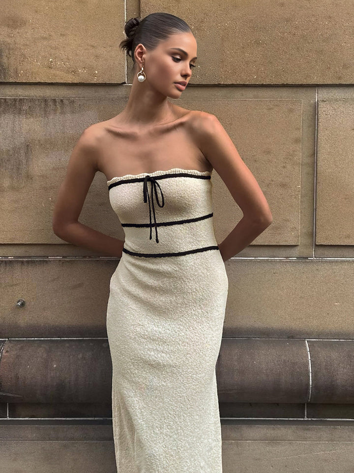 Ruby - Knotted Tube Midi Dress