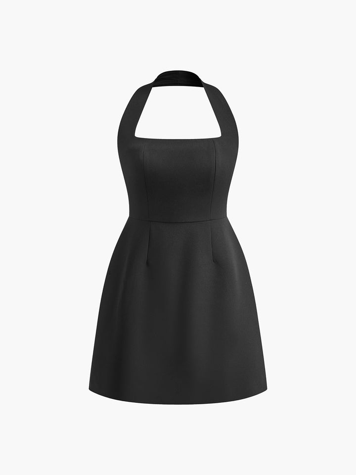 Sophie - Sexy Halter Effen Jurkje