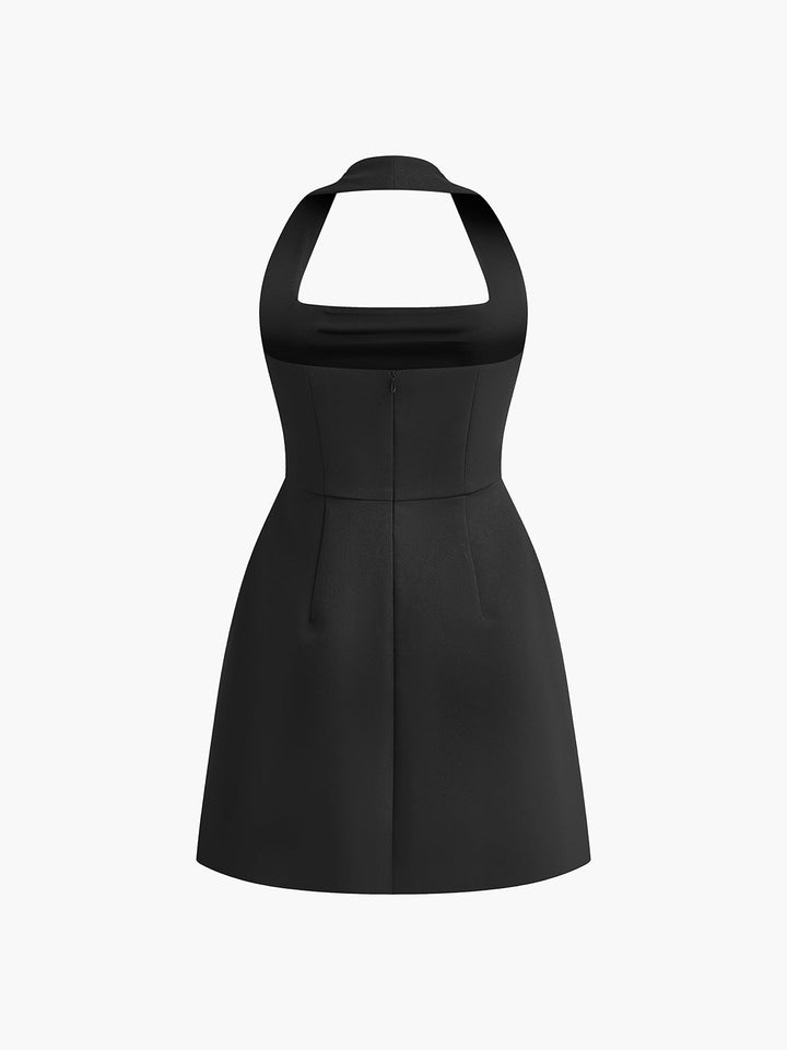 Sophie - Sexy Halter Effen Jurkje