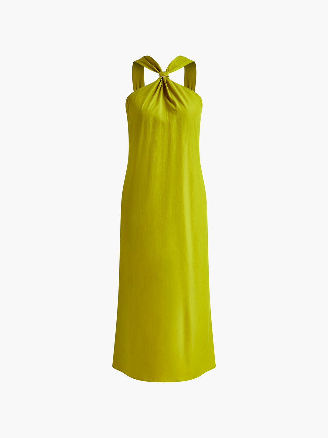 Hanna - Kruis Halter Split Lange Jurk