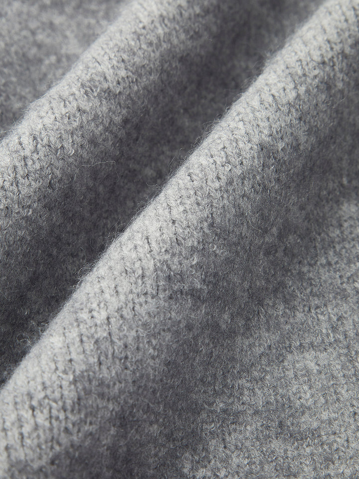 Gebreid damesvest met open hals - Svanhildr