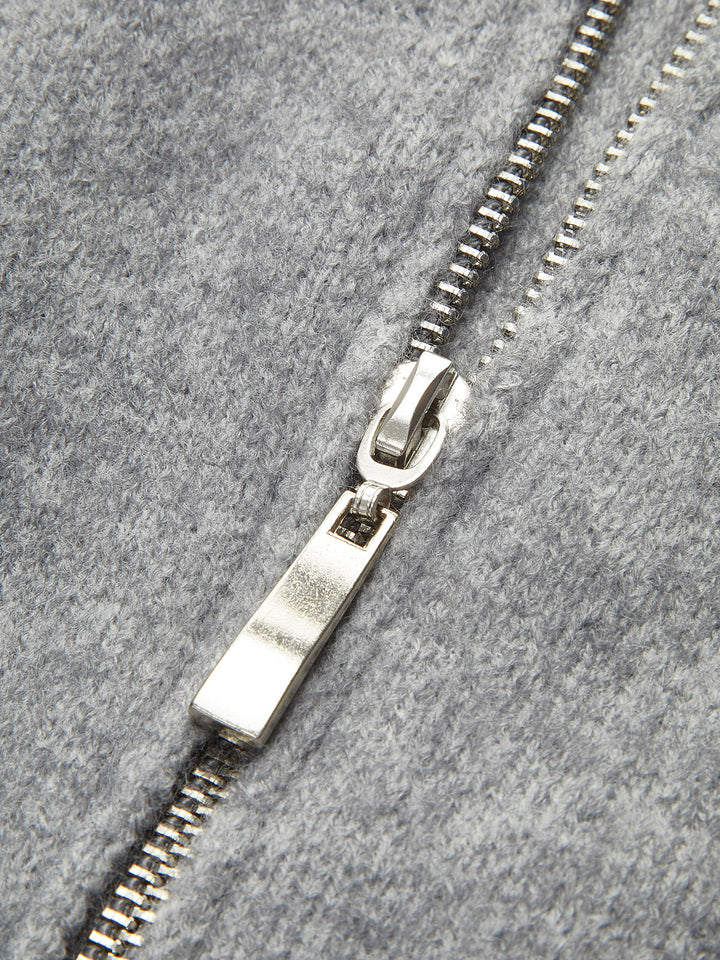 Gebreid damesvest met open hals - Svanhildr