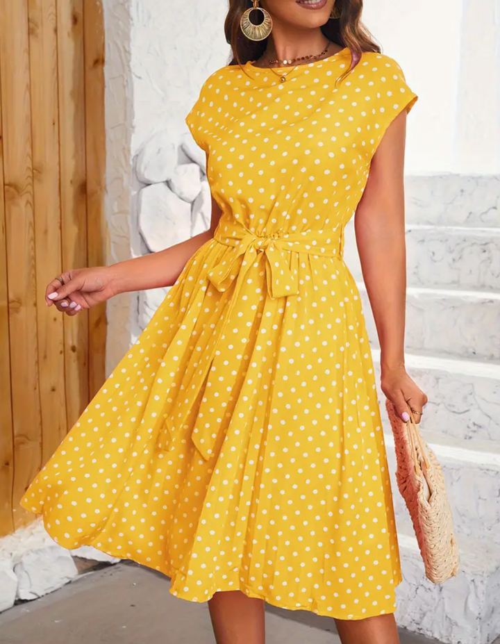 LIA - Elegante vintage polkajurk voor de lente/zomer