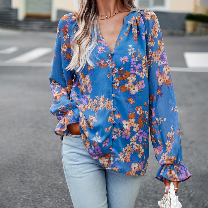 TAMRA - Blouse met lange mouwen en bloemen