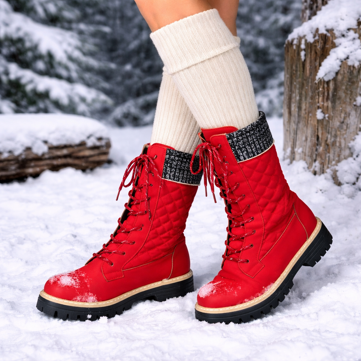 Dameslaarzen met dikke zolen - Melissa