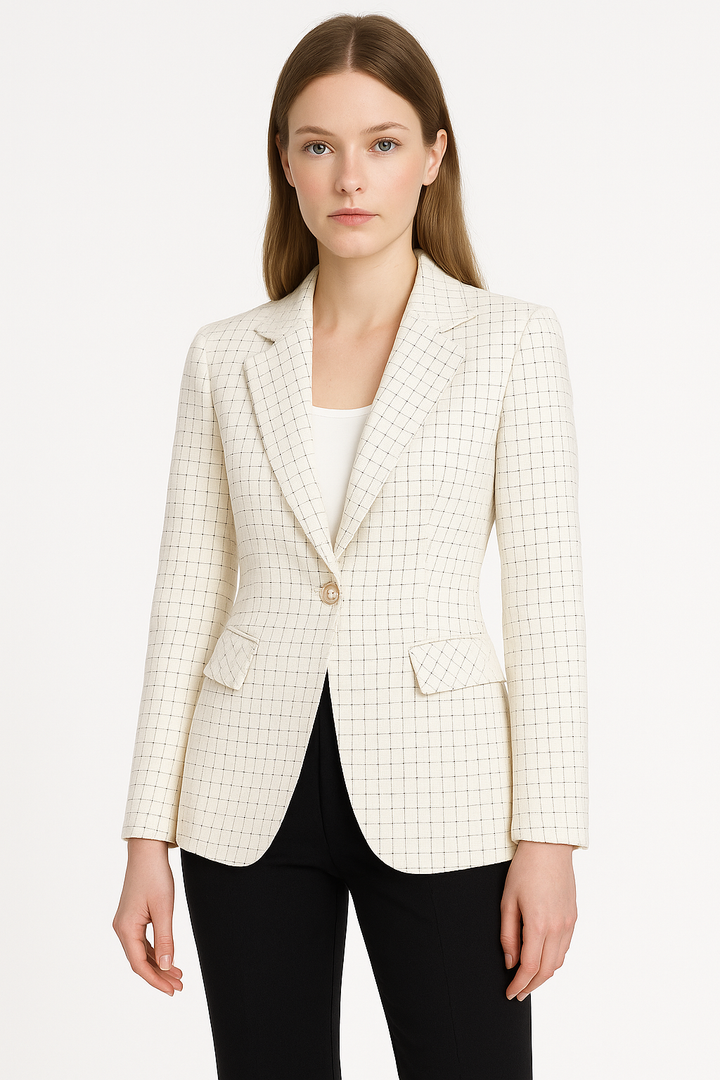 Damesblazer met geruit patroon - Melissa