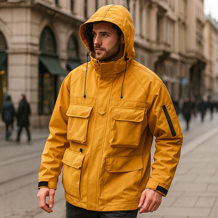 Winddichte Cargo Jas met Kap - Lukas