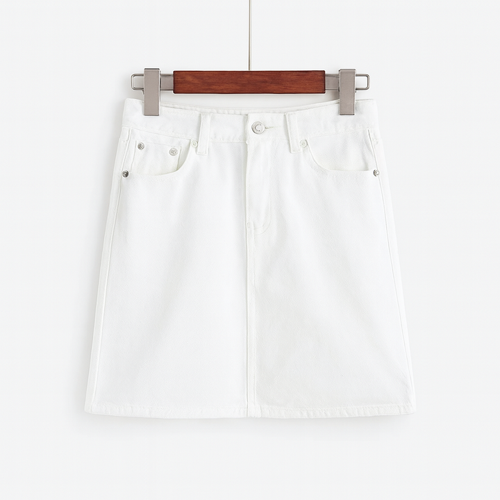 Korte denim rok voor dames - Auria