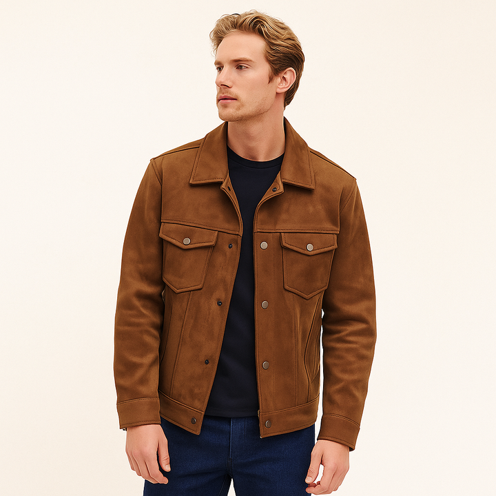 Herenjack met suède-effect - Leven
