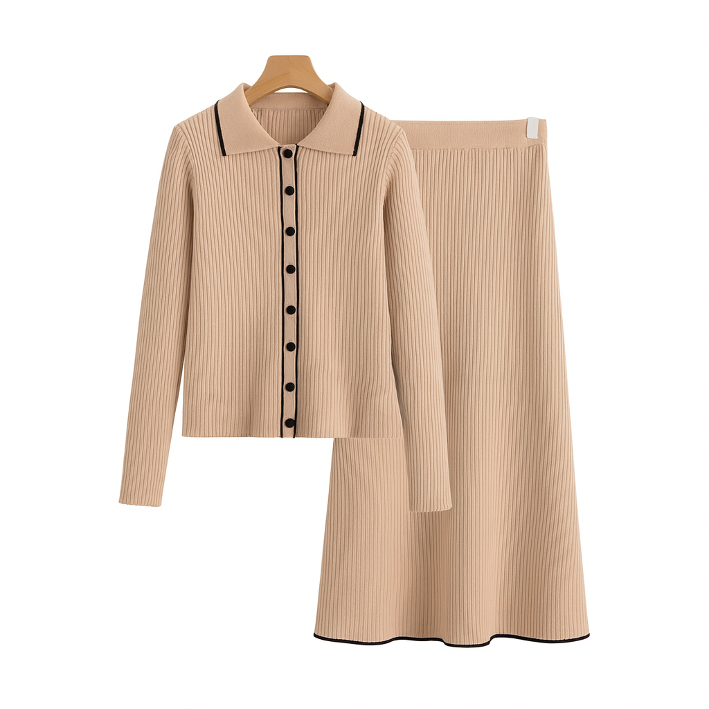 Gebreide rokenset voor dames - Maelis