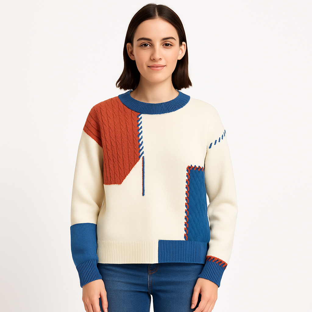 Patchwork trui man - Renloch