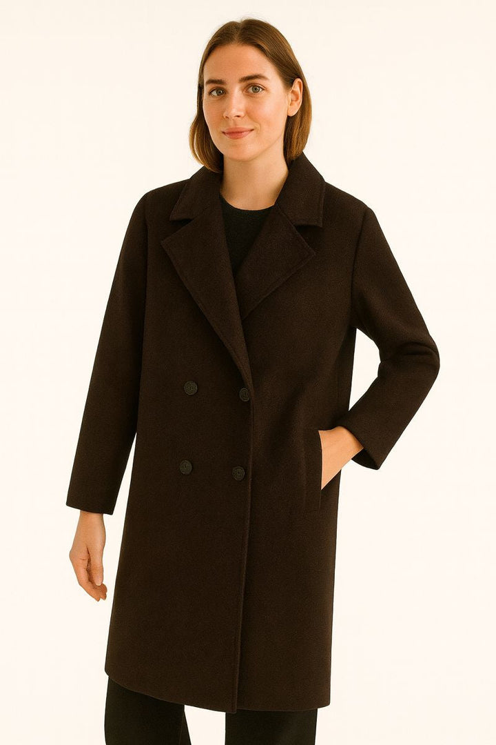 Wollen kruisjas, halflang, voor dames - Elowen