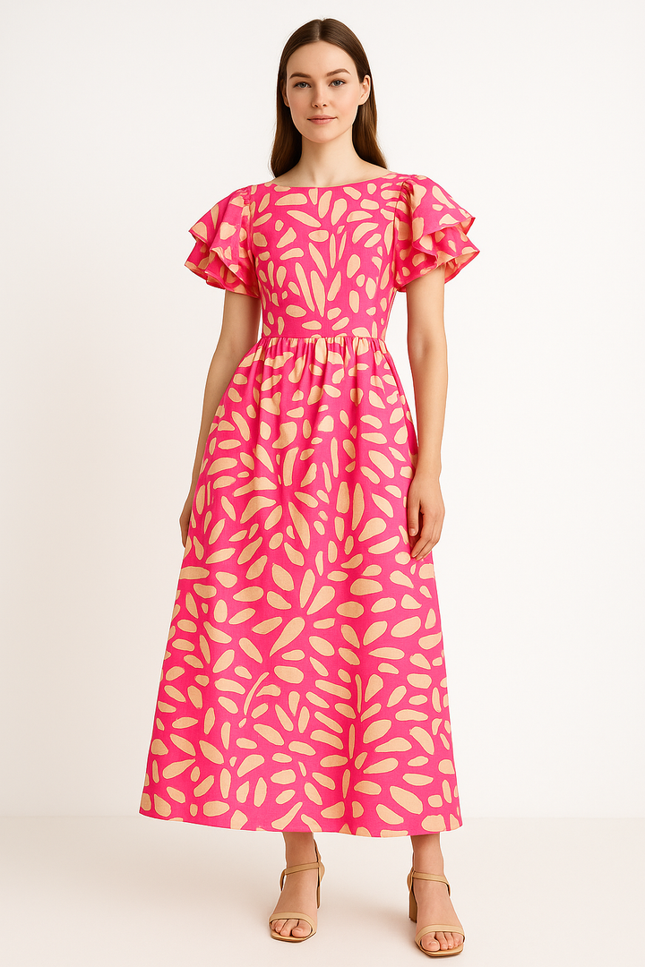 Off shoulder lange jurk vrouw - Adara