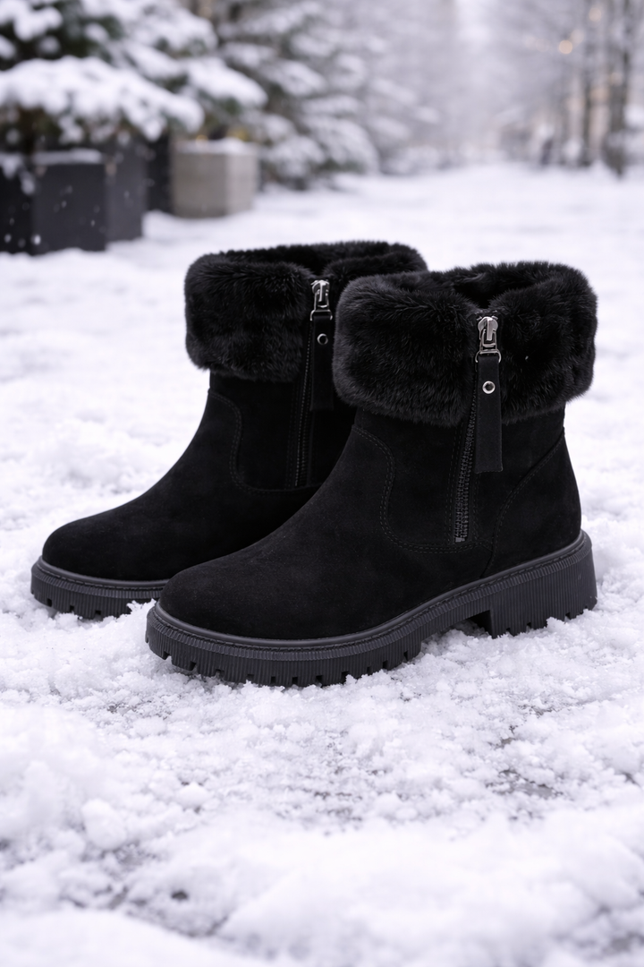 Dames snowboots met zijrits en thermovoering - Xavira