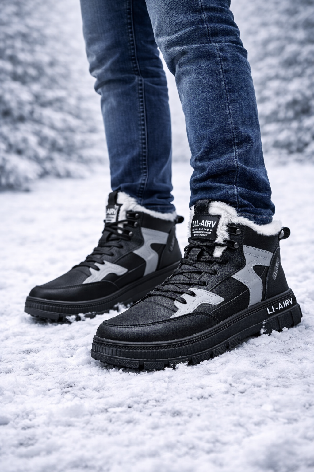 Winter thermische enkellaarsjes voor heren - Brakov