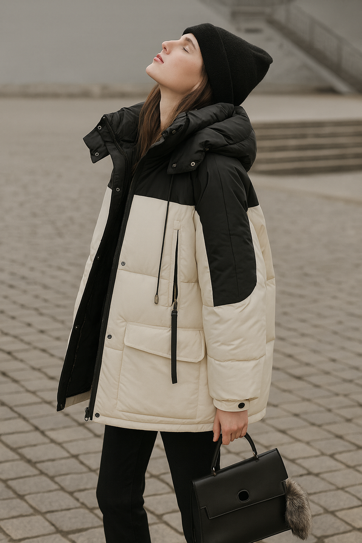 Gewatteerd damesjack met volume-effect - Davinna