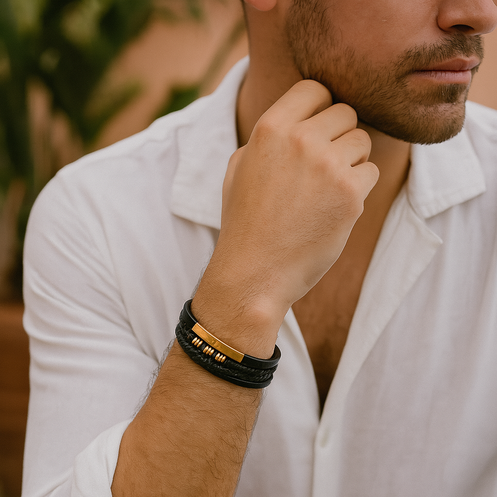 Majestic Vintage - Luxe lederen armband