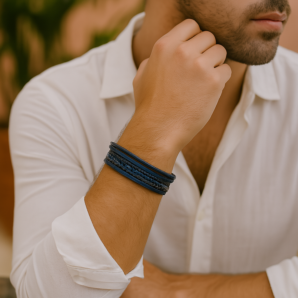 Timeless Vintage - Luxe lederen armband