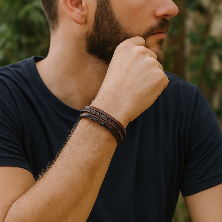Prestige Vintage - Luxe lederen armband
